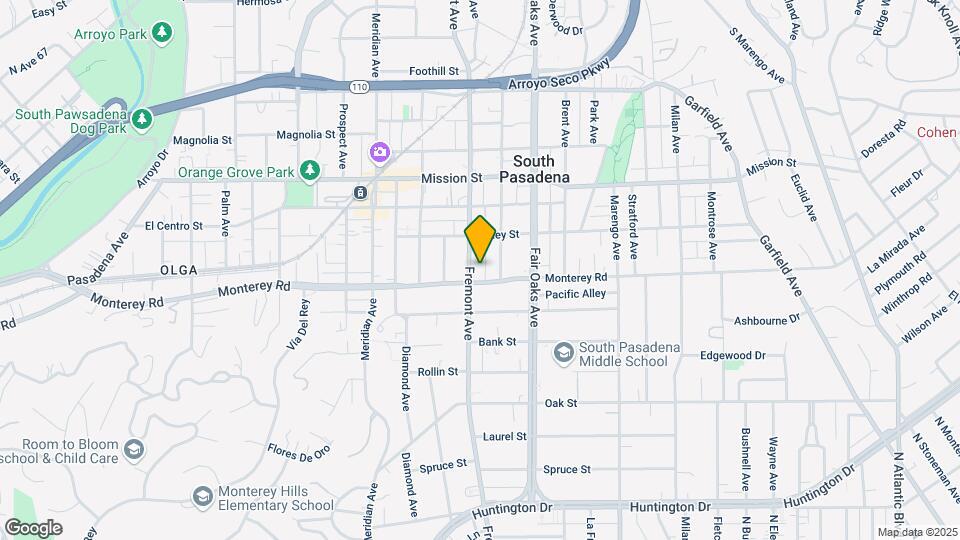 1132 Fremont Ave Mapa y Detalles de la Ubicación
