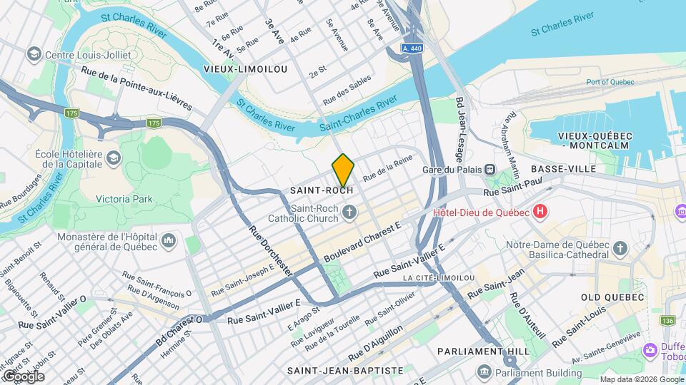 605 De La Reine Rue Map and Location Details