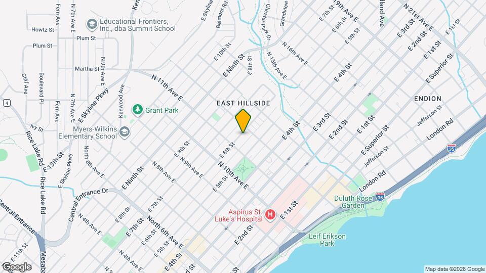 1120 E 6th St Map and Location Details