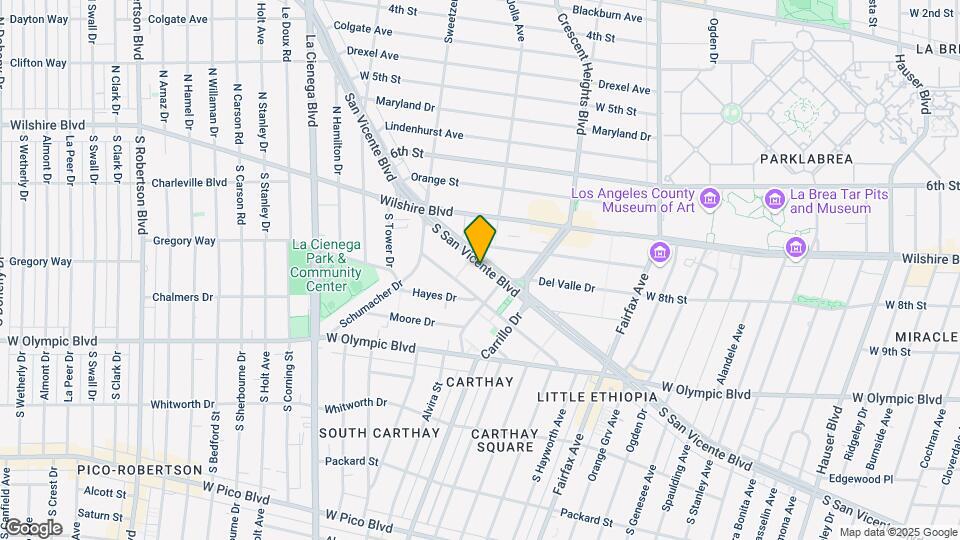 6442 San Vicente Blvd Map and Location Details