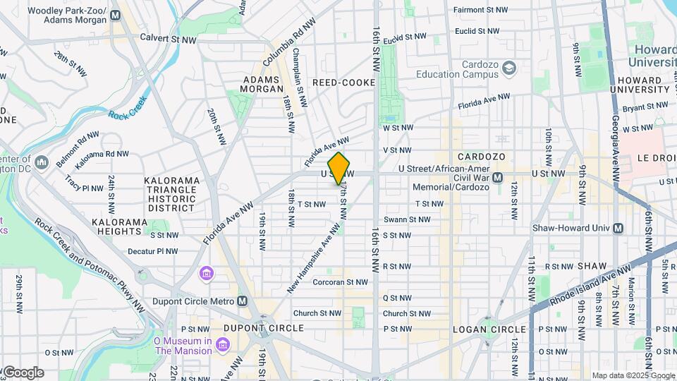 1916 17th St NW Map and Location Details