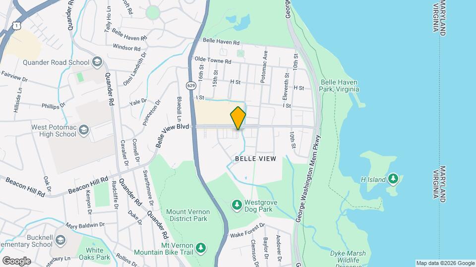 1501 Belle View Blvd, Unit B2 Mapa y Detalles de la Ubicación