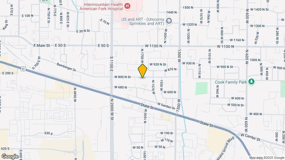 1737 W 800 N St Map and Location Details