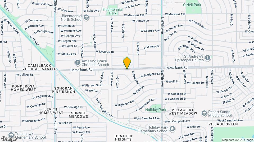 6921 W Camelback Rd Map and Location Details