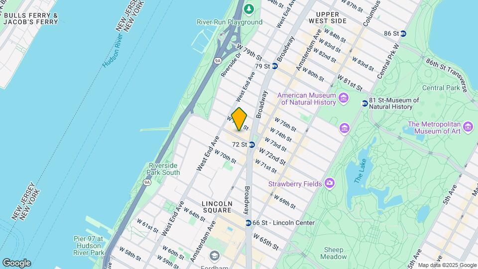 239 W 72nd St Map and Location Details