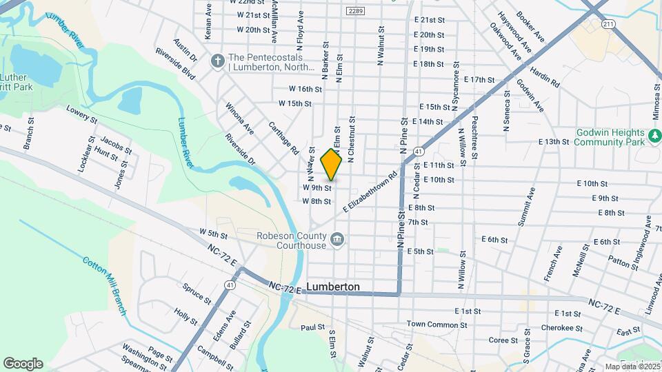 901 N Elm St Mapa y Detalles de la Ubicación