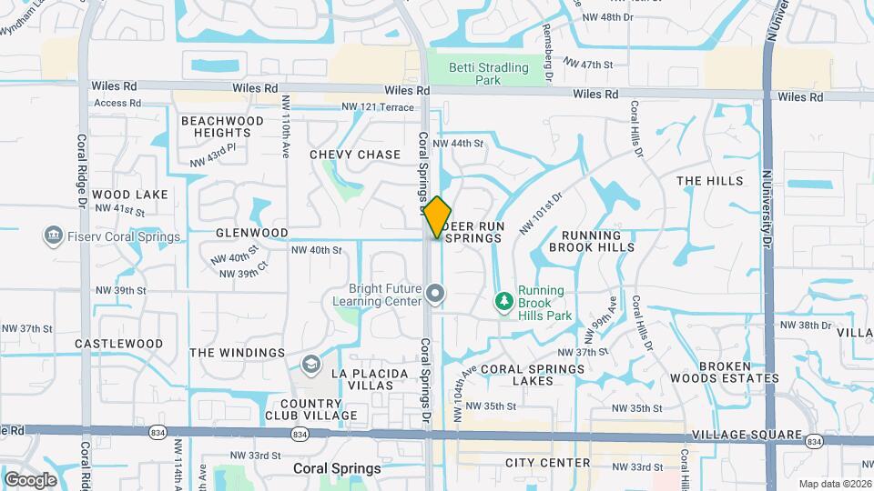 4083 Coral Springs Dr Mapa y Detalles de la Ubicación