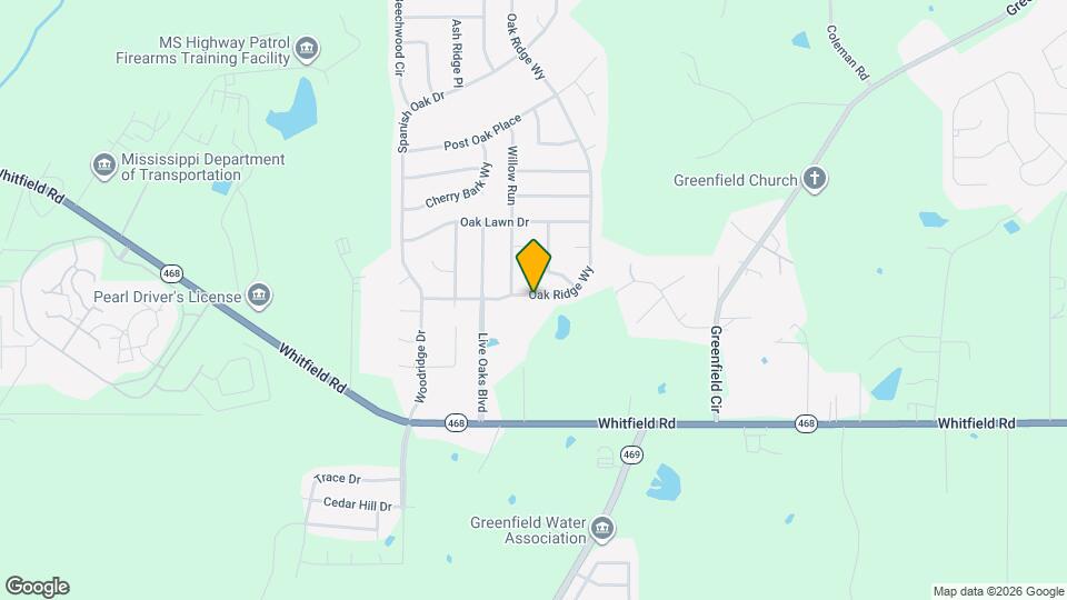 514 Oak Ridge Way Map and Location Details