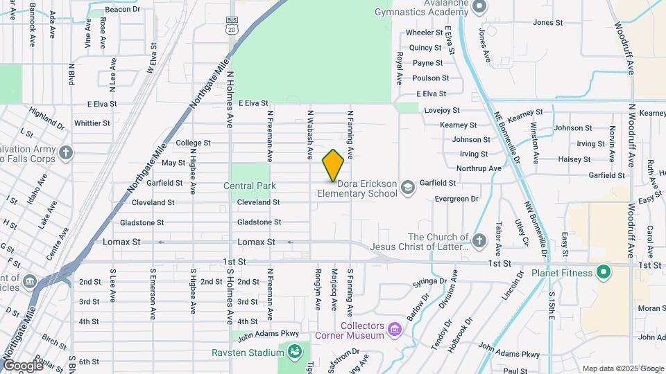 752 Garfield St Map and Location Details