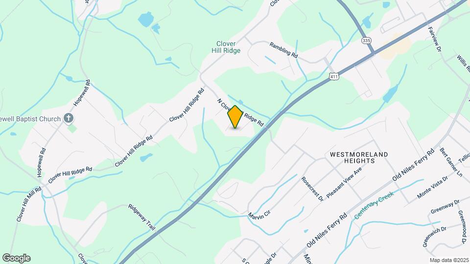 119 N Clover Hill Ridge Rd Map and Location Details