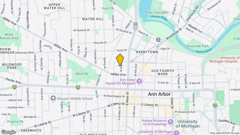 405 N Ashley St Map and Location Details