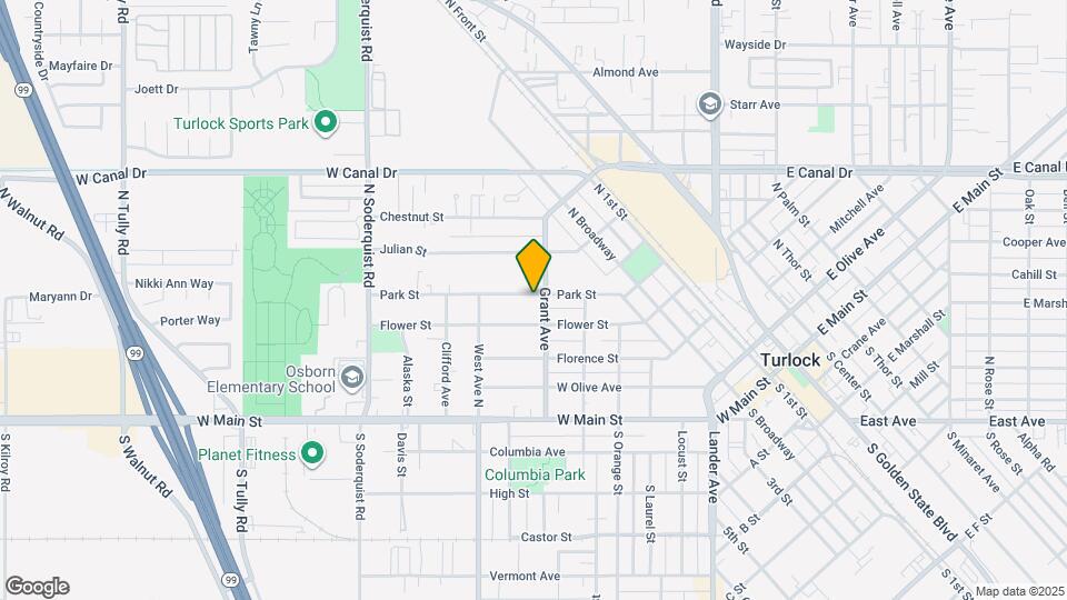 622 Park St Map and Location Details