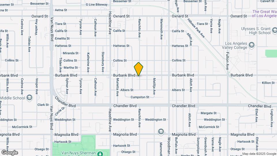 13900 Burbank Blvd Map and Location Details