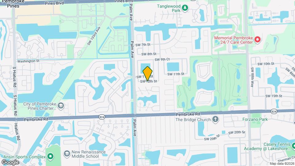 9950 SW 12th St Map and Location Details