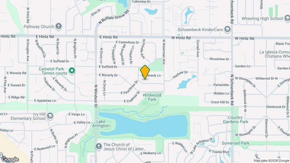 1920 E Peachtree Dr Mapa y Detalles de la Ubicación