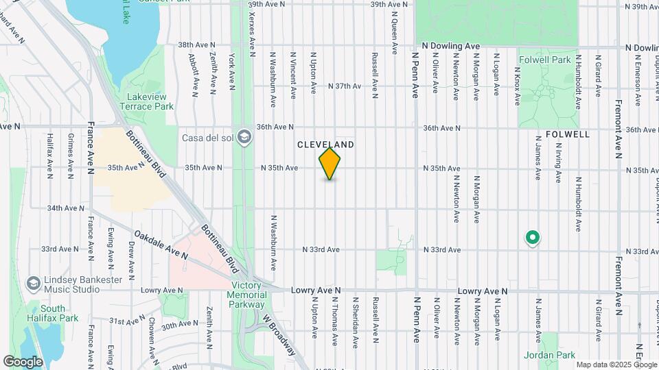 3435 N Thomas Ave Mapa y Detalles de la Ubicación