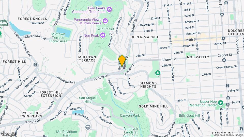 280 Portola Dr Map and Location Details