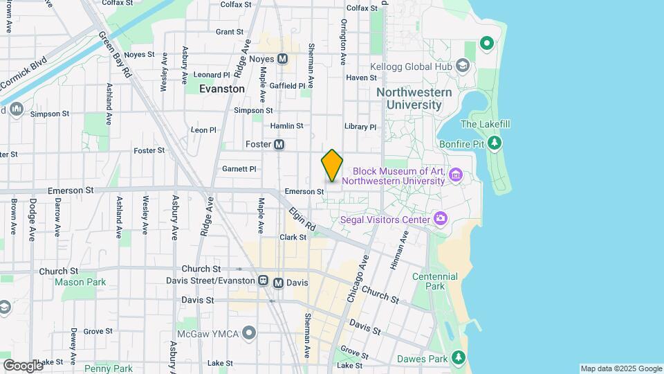 711 Emerson St, Unit 711 Emerson Unit G Map and Location Details