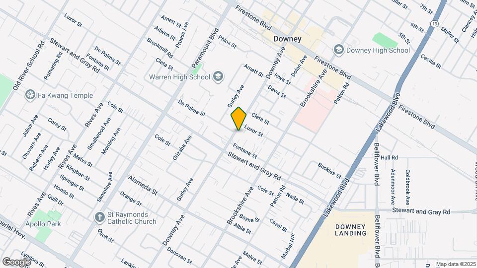11756 Downey Ave Map and Location Details