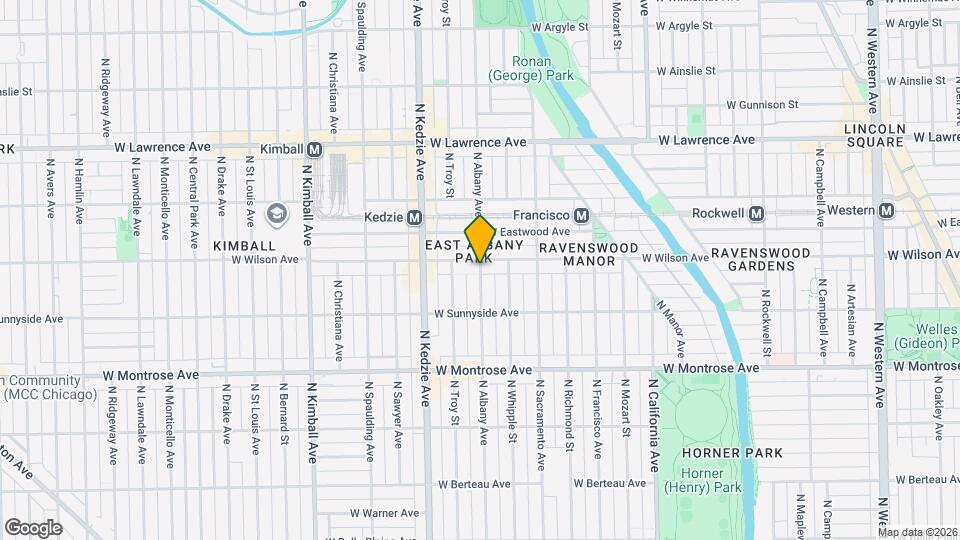 4547 N Albany Ave Map and Location Details