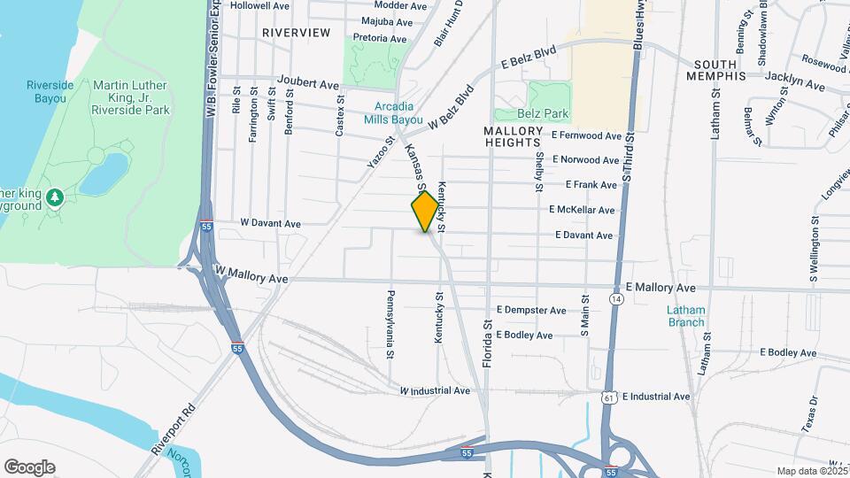 2163 Kansas St Map and Location Details