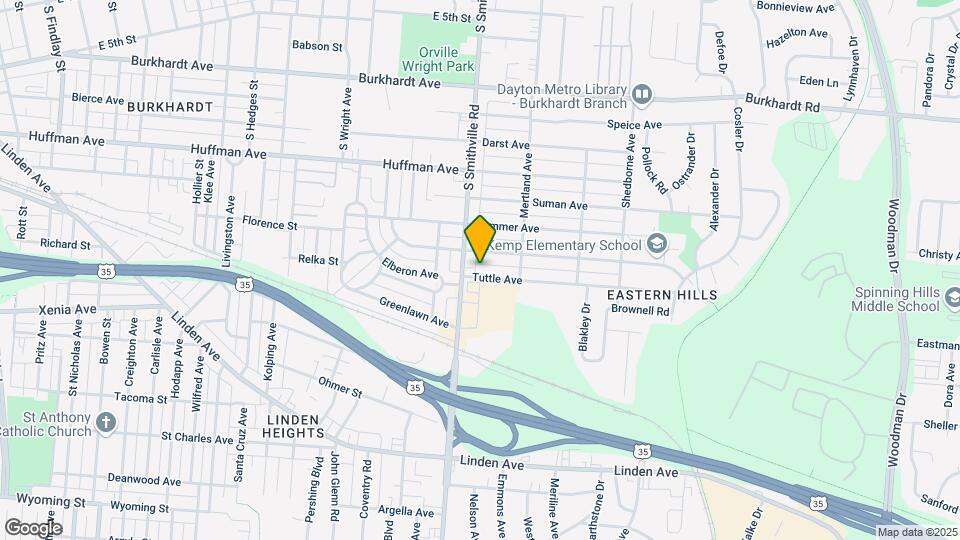 1619 Tuttle Ave Map and Location Details