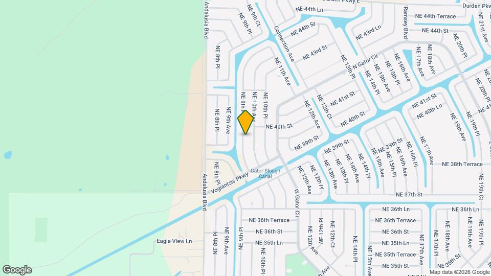 3909 NE 9th Pl Map and Location Details