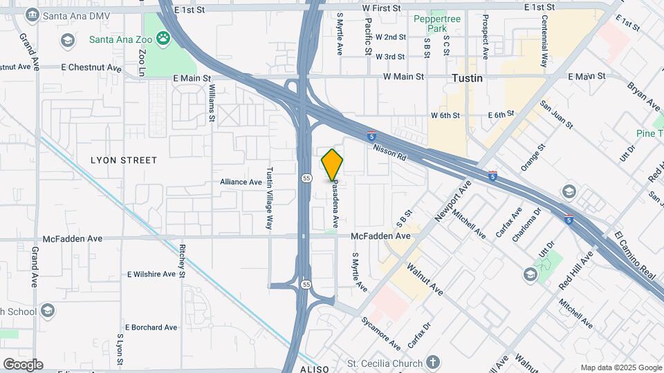 Tustin Southern Map and Location Details