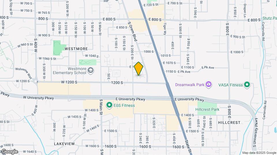 1169 S 225 E Mapa y Detalles de la Ubicación