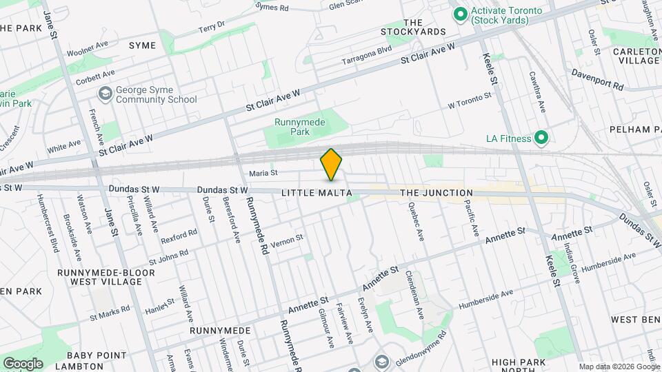 3208 Dundas St W Map and Location Details