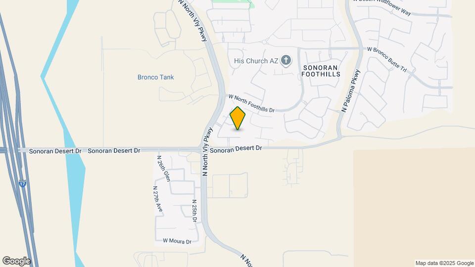 2342 W Gloria Ln Map and Location Details