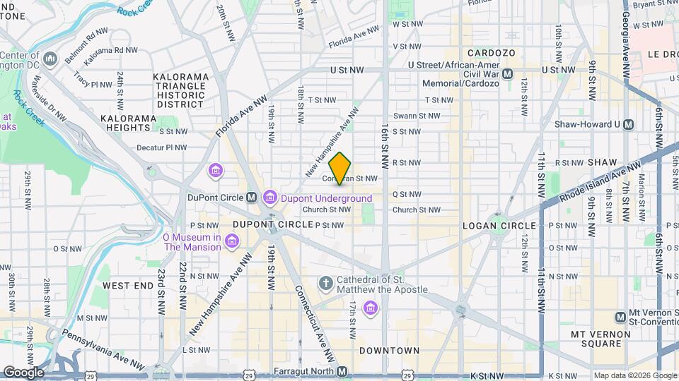 1715 Q St NW, Unit B Mapa y Detalles de la Ubicación