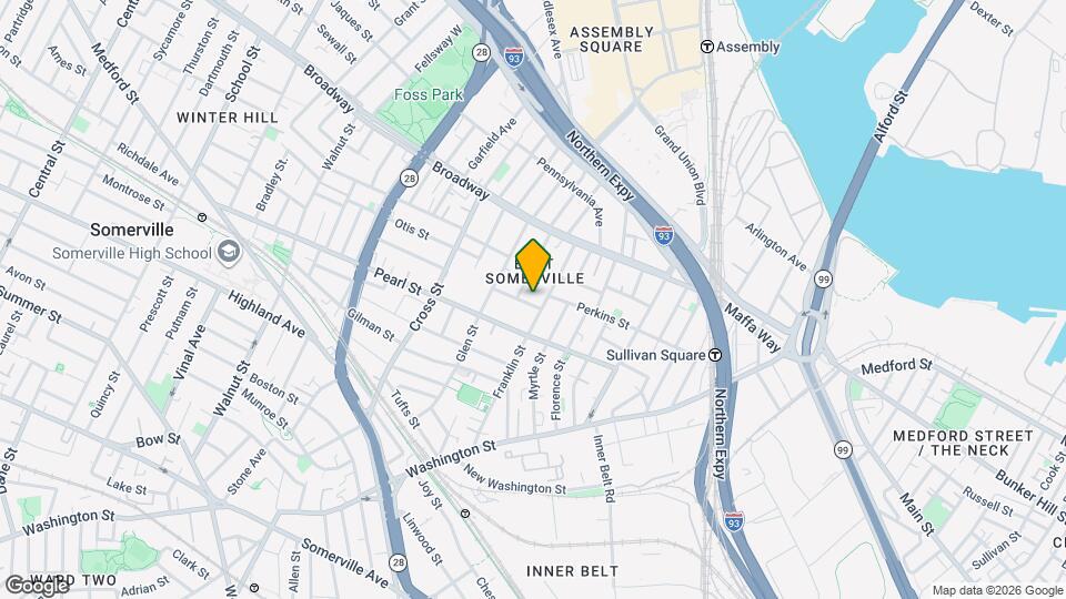 7 Webster St, Unit 1 Map and Location Details