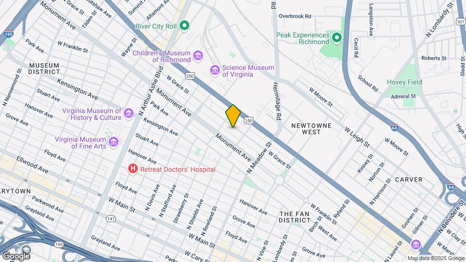 2219 W Grace St Mapa y Detalles de la Ubicación