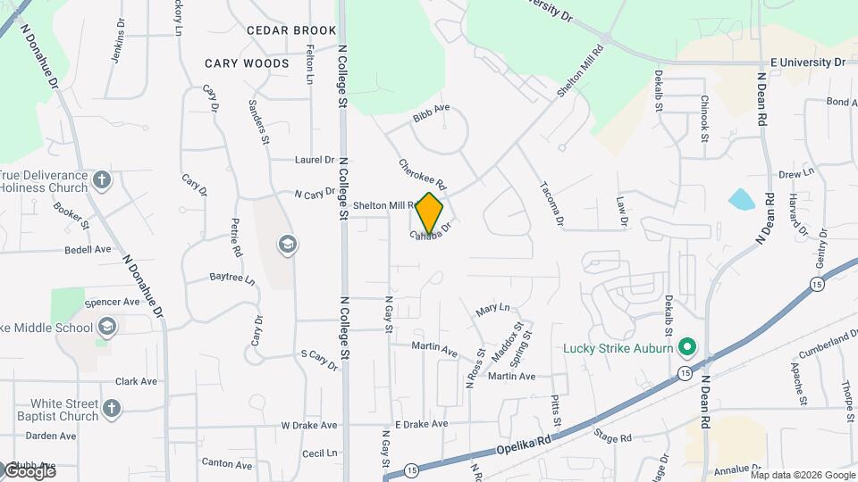 833 Cahaba Dr Map and Location Details