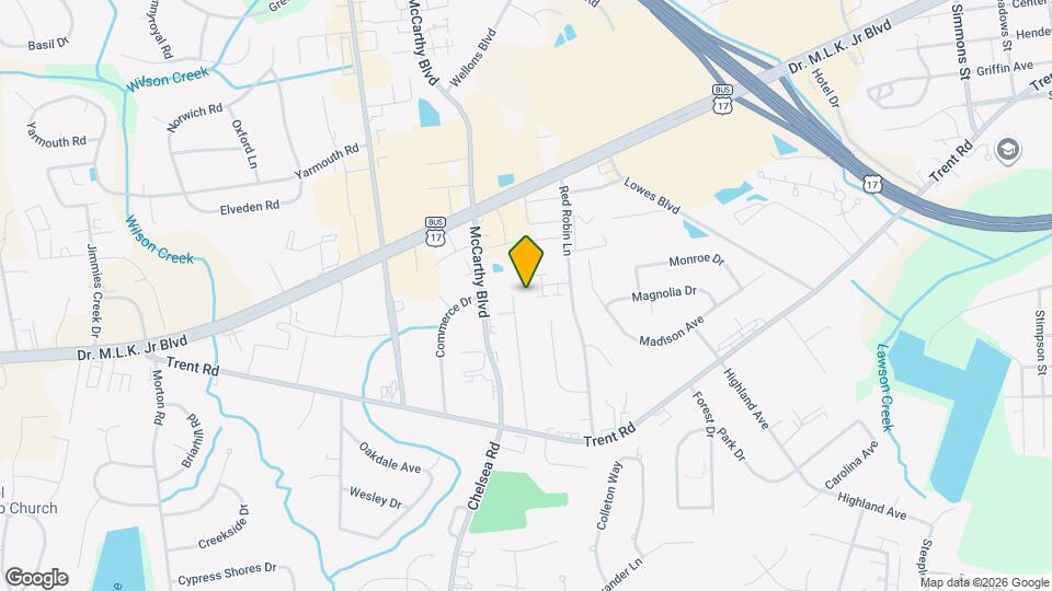 1338 Hunters Rd Map and Location Details