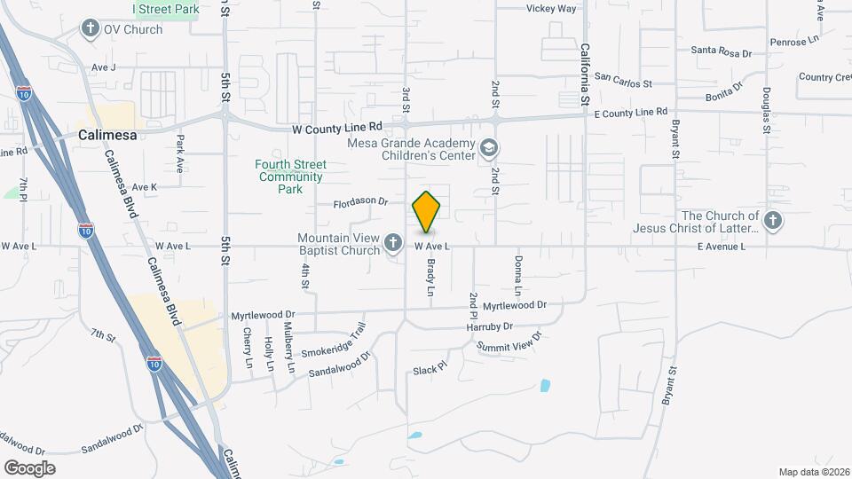 278 W Ave L Map and Location Details