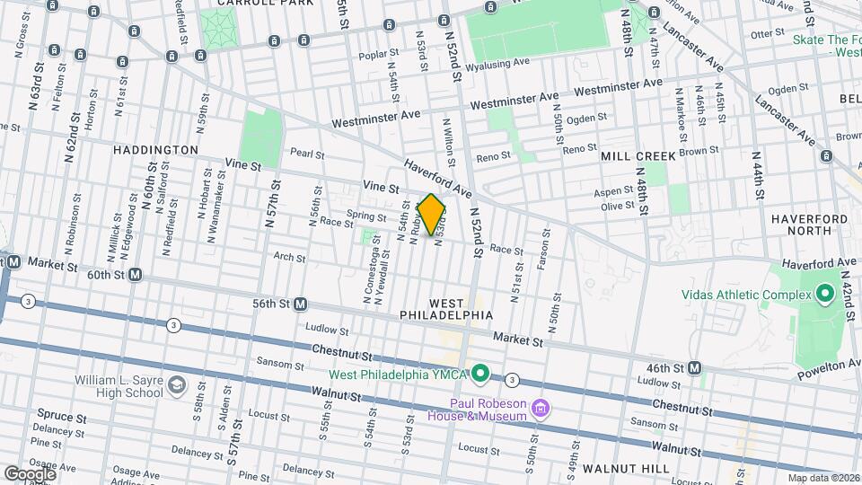 5308 Race St Map and Location Details