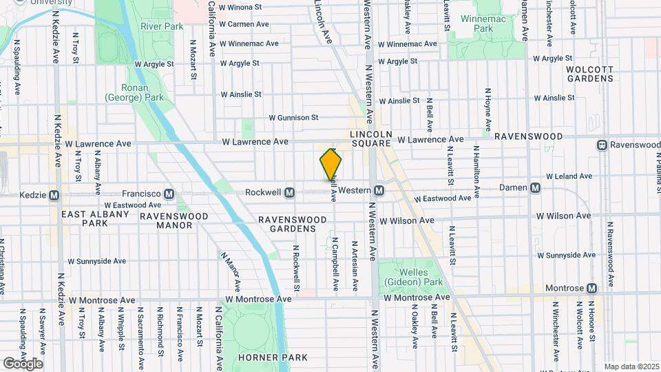 2501 W Leland Ave Map and Location Details