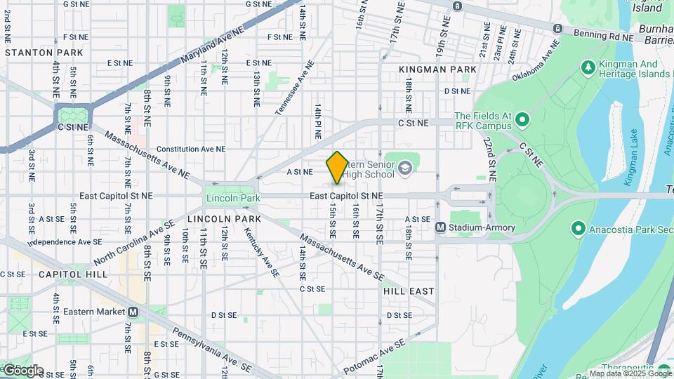 1504 E Capitol St NE Mapa y Detalles de la Ubicación