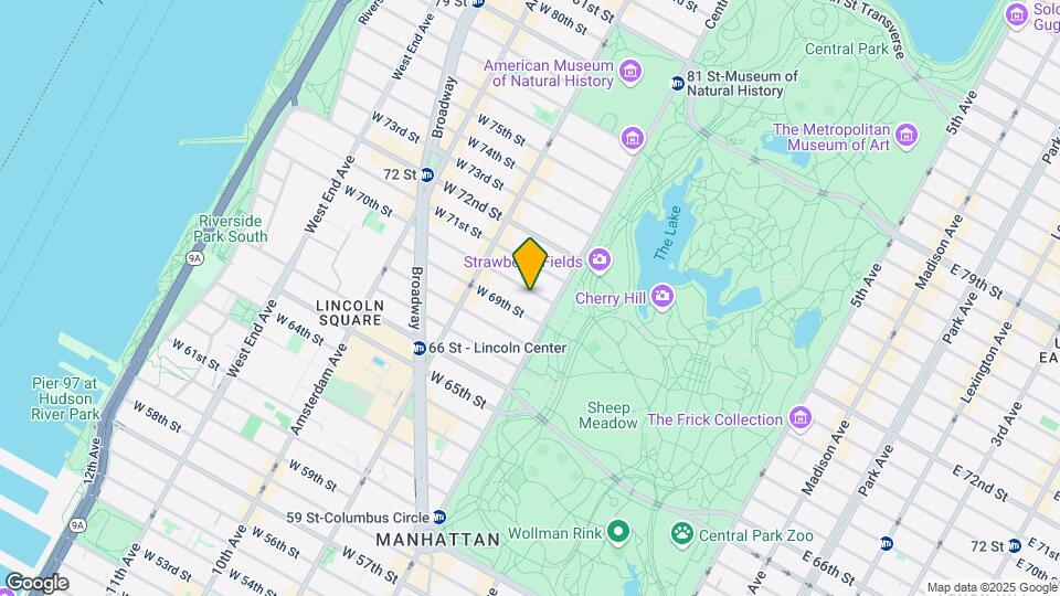 18 W 70th St Map and Location Details