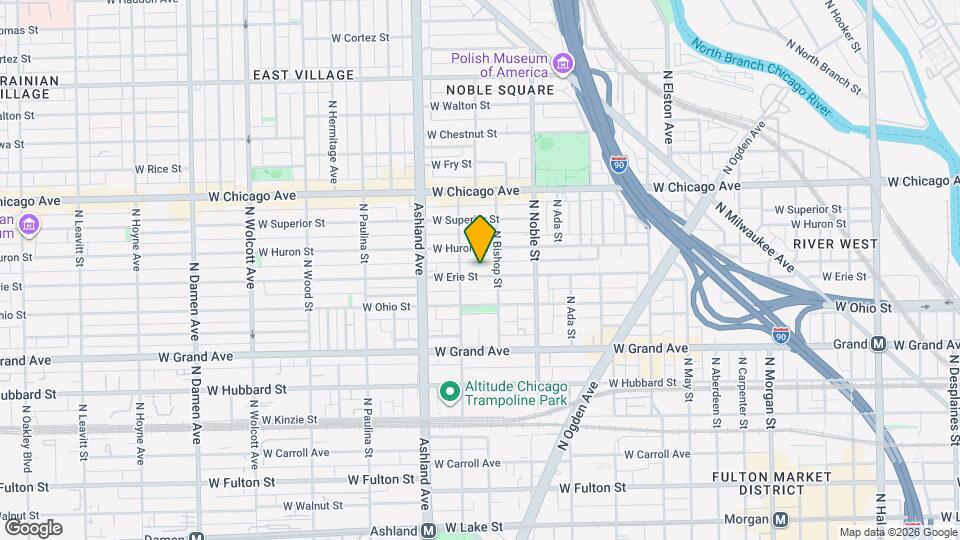 1460 W Erie St, Unit J04P Map and Location Details