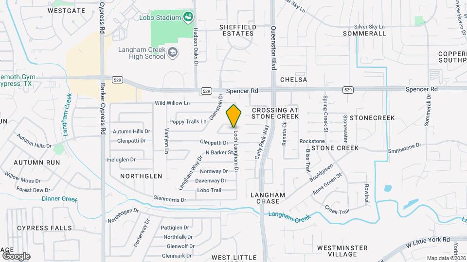 17302 S Yorkglen Dr Map and Location Details