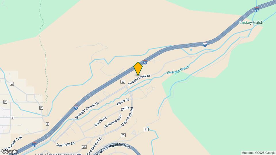 833 Straight Creek Dr Map and Location Details
