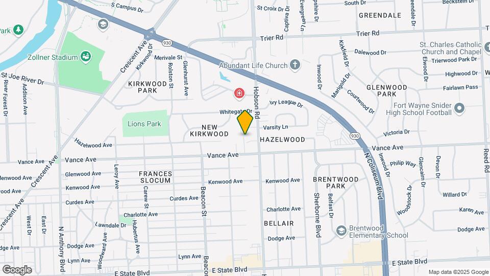 3143 Vance Ave Map and Location Details
