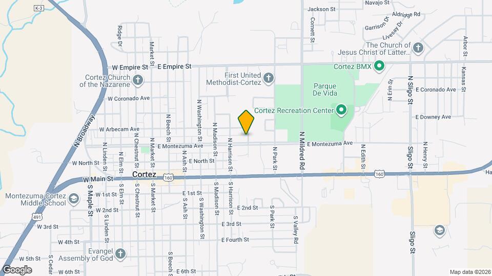 546 E Montezuma Ave Map and Location Details