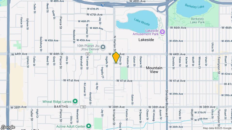 4310 N Harlan St Map and Location Details