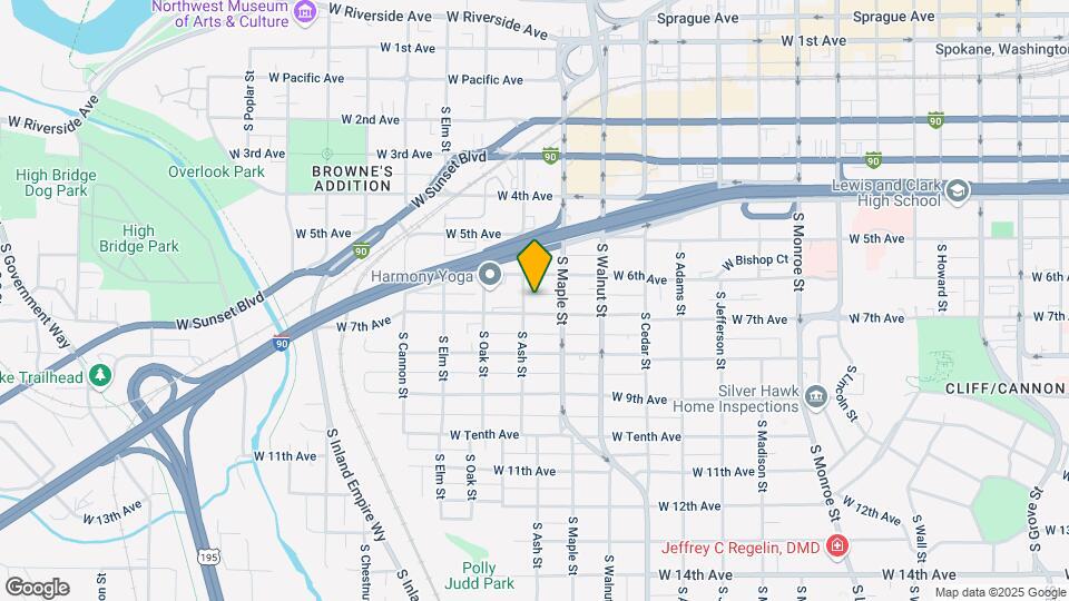 1622 W 7th Ave Map and Location Details