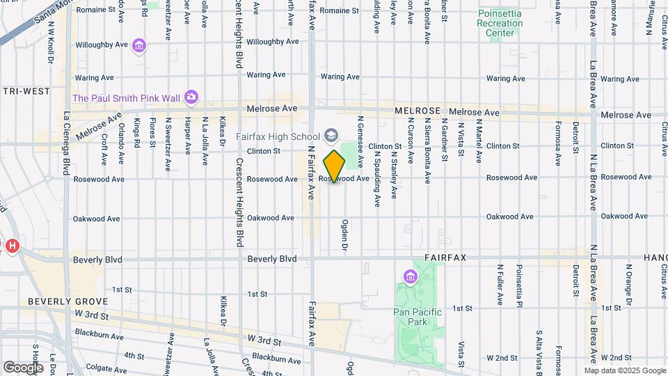 454 N Orange Grove Ave Mapa y Detalles de la Ubicación