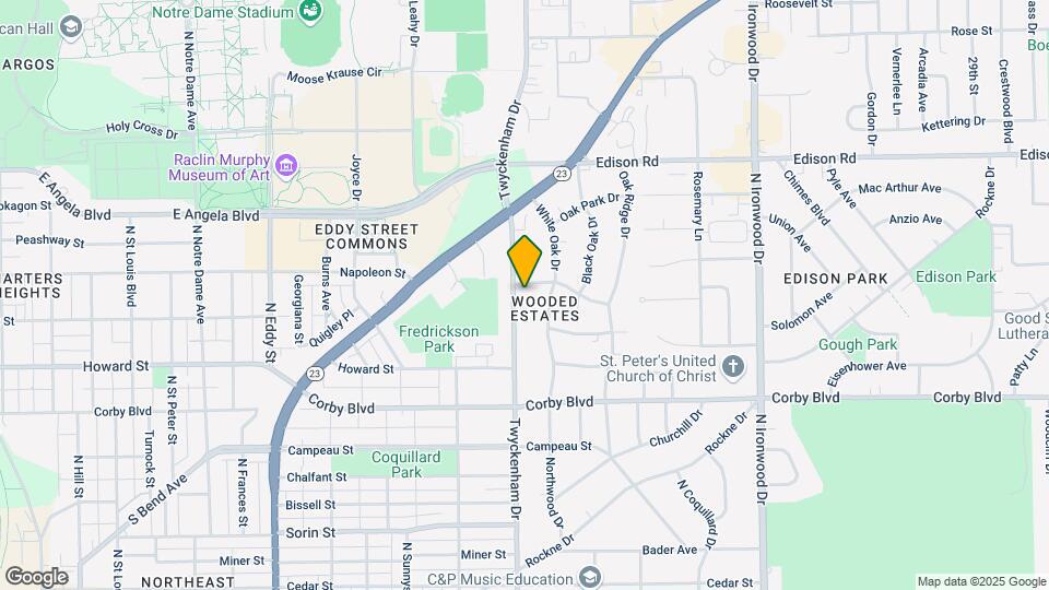 1124 N Twyckenham Dr Mapa y Detalles de la Ubicación